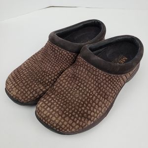 Merrell Primo Safari Suede Brown Clogs